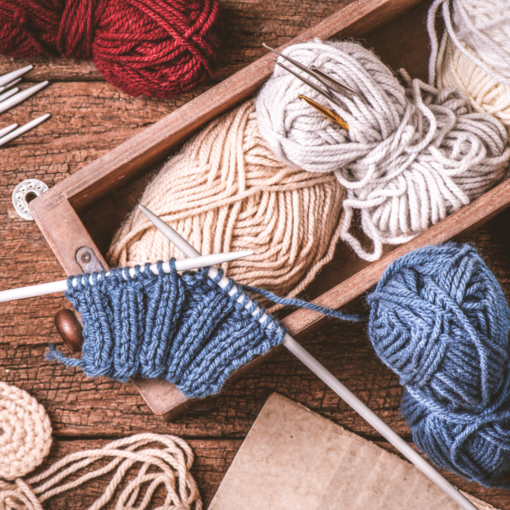 knitting and crochet yarn