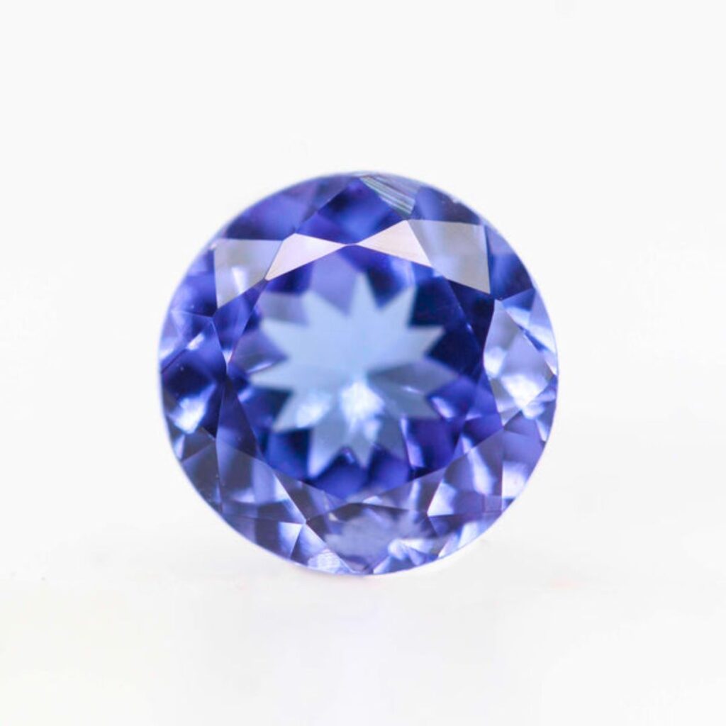 Blue Round Sapphire Diamond